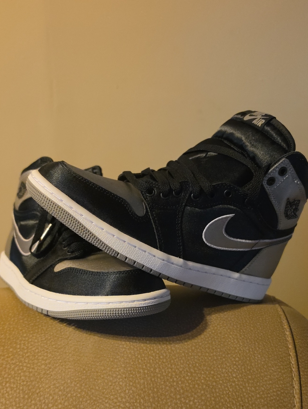 Nike Black and Gray High-Top Sneakers